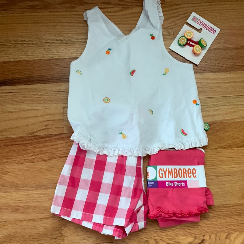 NWT Gymboree 4pc Top & Shorts Sz 4/5